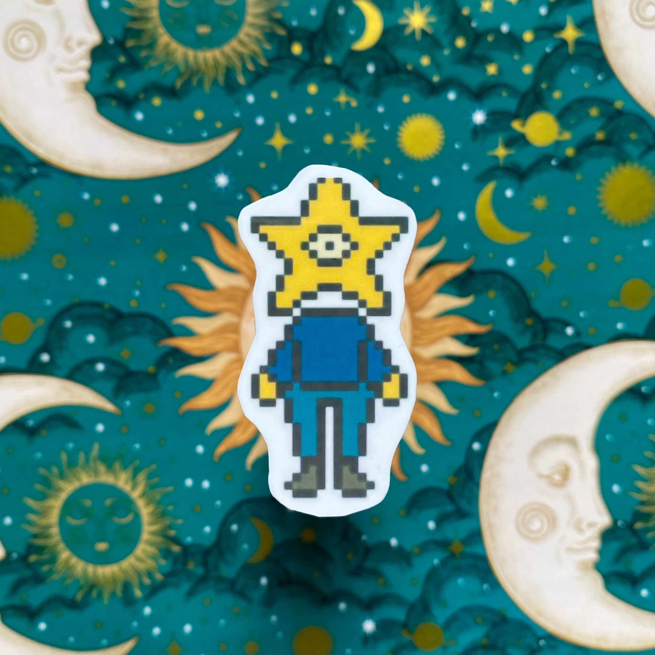 Pixel Aloe Small Sticker